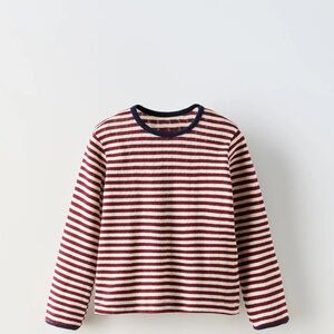 Striped Kids Shirt - Red and White